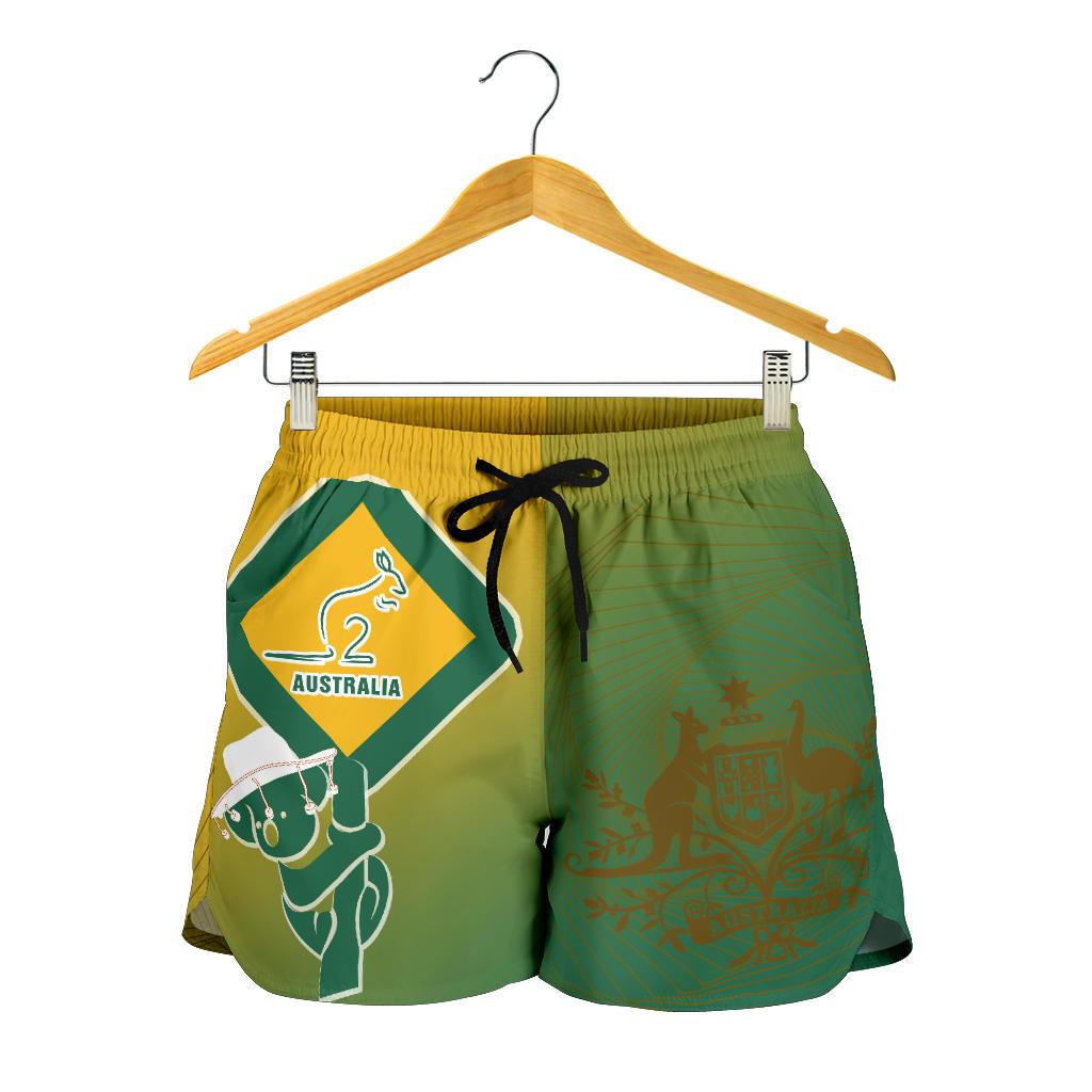 Shorts - Aus Flag and Coat Of Arms Short Kangaroo and Koala Sign - Vibe Hoodie