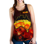 Aboriginal Women's Racerback Tank - Anangu Custodians - Vibe Hoodie