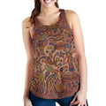 Racerback Tank - Aboriginal Patterns Tank Top Animal Art - Women - Vibe Hoodie