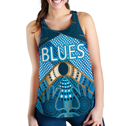 New South Wales Women's Racerback Tank Blues Indigenous - Vibe Hoodie