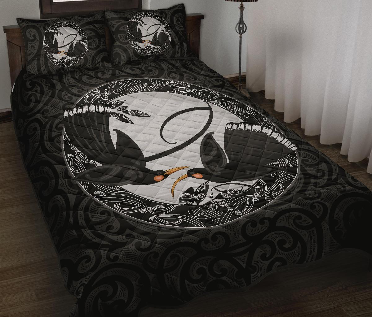 new-zealand-huia-bird-maori-quilt-bed-set