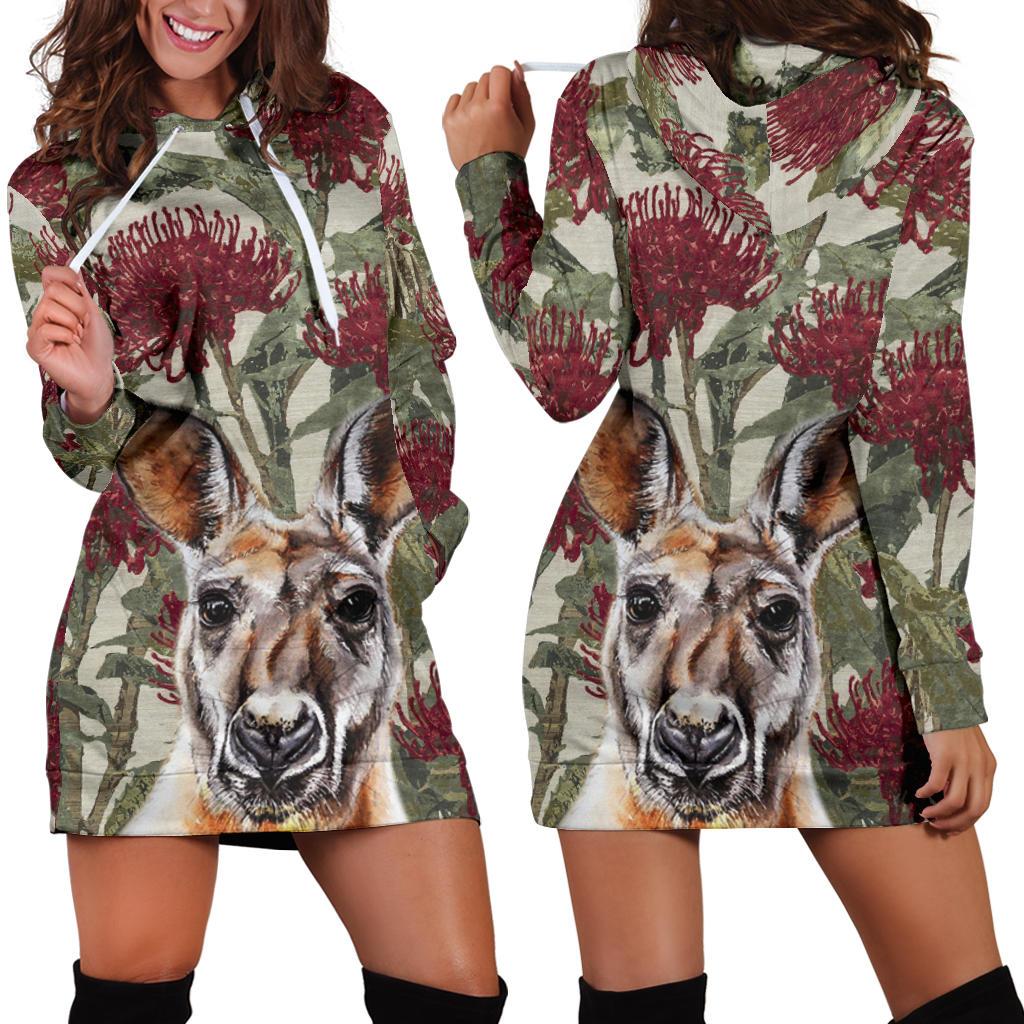 hoodie-dress-kangaroo-hoodie-waratah-painting