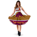 Brisbane Broncos Women's Dress Anzac Day Simple Style - White - Vibe Hoodie