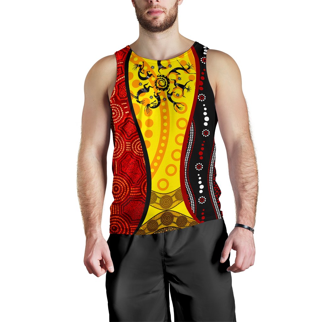 aboriginal-mens-tank-top-dreamtime-koori-dance-dot-acrylic-paint