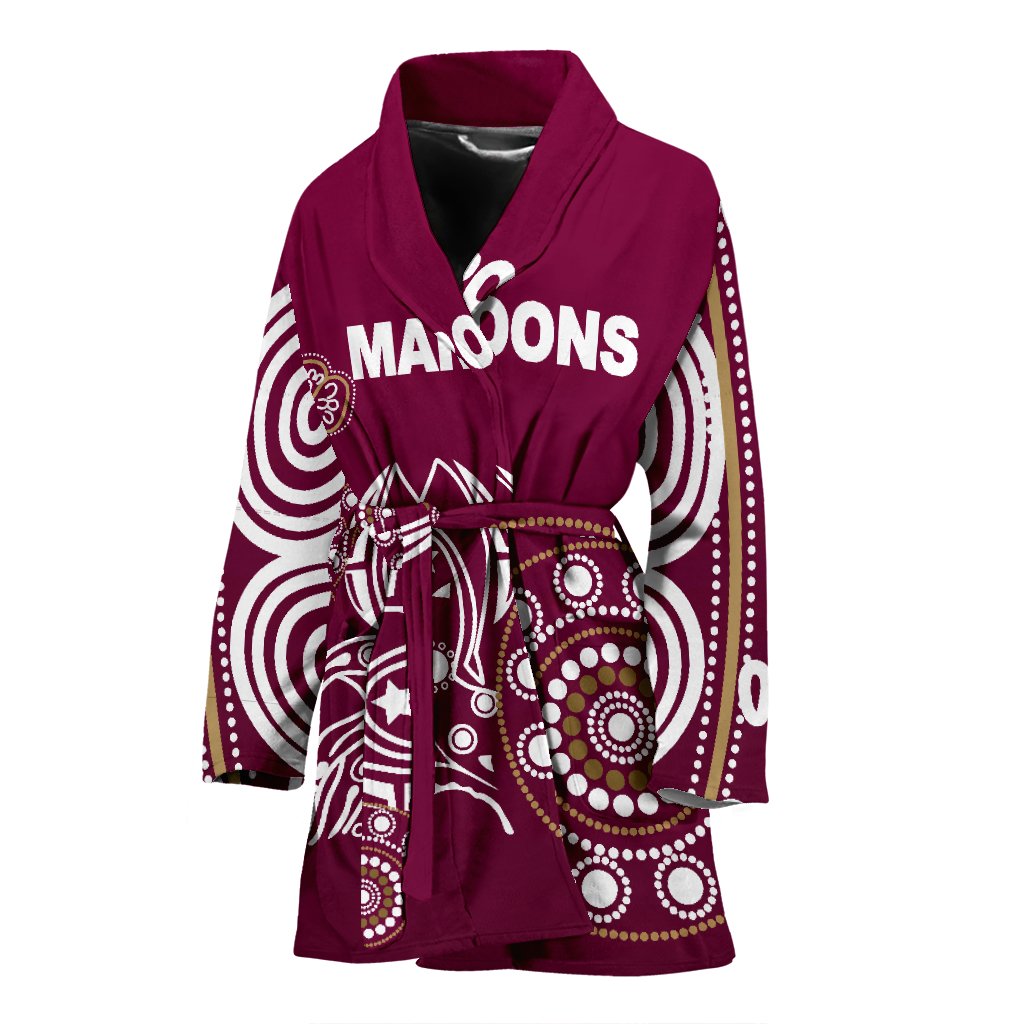 queensland-womens-bath-robe-maroons-simple-indigenous
