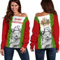 Christmas Women's Off Shoulder Sweater - Merry Christmas Koala - Vibe Hoodie