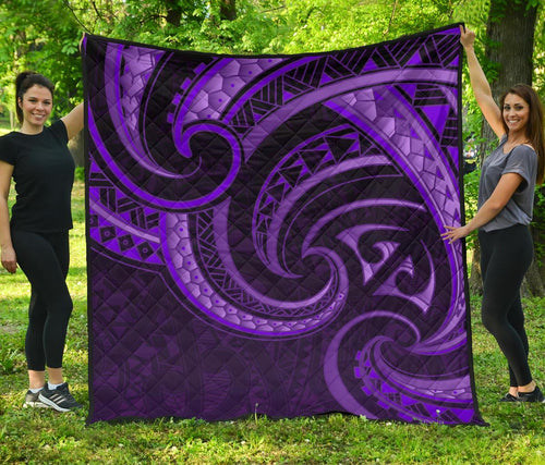 new-zealand-maori-mangopare-premium-quilt-polynesian-purple