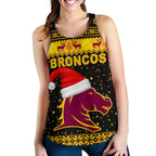 Brisbane Women Racerback Tank Broncos Christmas Unique Vibes - Black - Vibe Hoodie