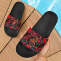 slide-sandals-aboriginal-animal-dot-acrylic-paint