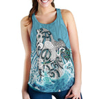 Maori Manaia The Blue Sea Women Racerback Tank - Vibe Hoodie