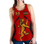 Kenya Rugby Lion Women Racerback Tank Maasai Shield - Vibe Hoodie