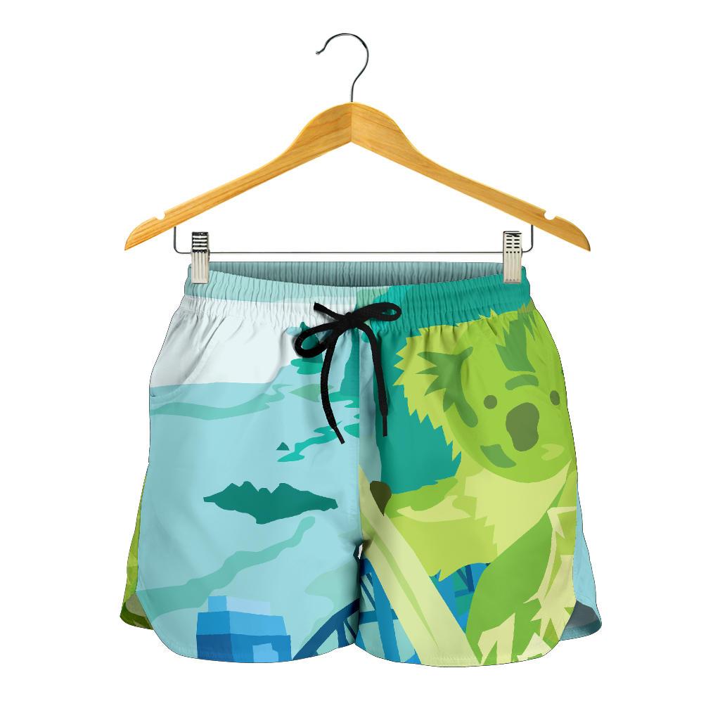 Short - Koala Short On The Beach Painting - Women - Vibe Hoodie