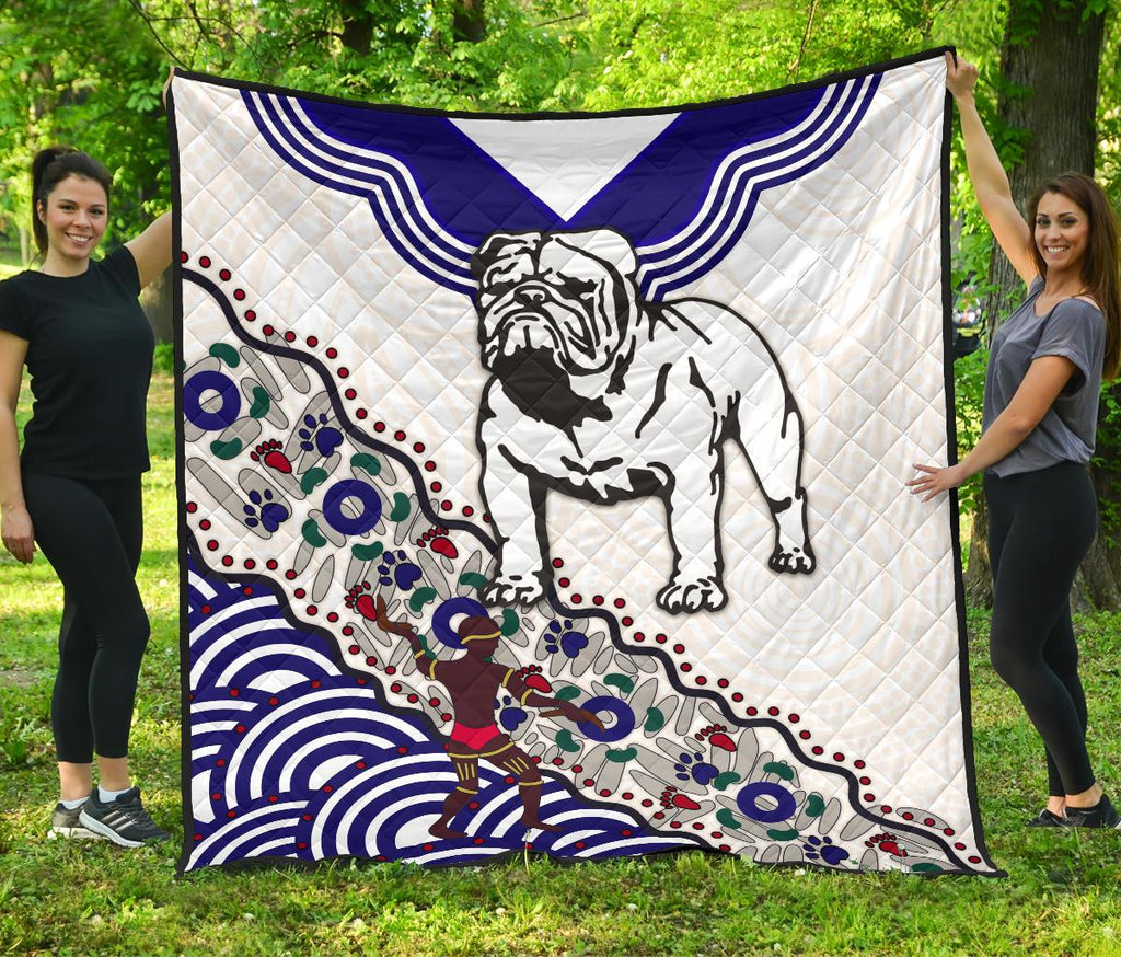 bulldogs-premium-quilt-indigenous