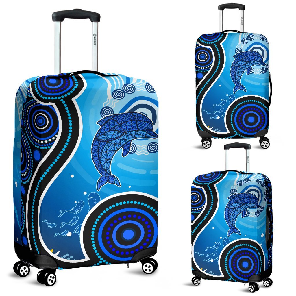 aboriginal-luggage-covers-dolphin-and-aboriginal-dot-patterns