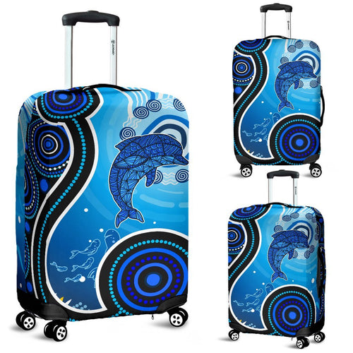 aboriginal-luggage-covers-dolphin-and-aboriginal-dot-patterns