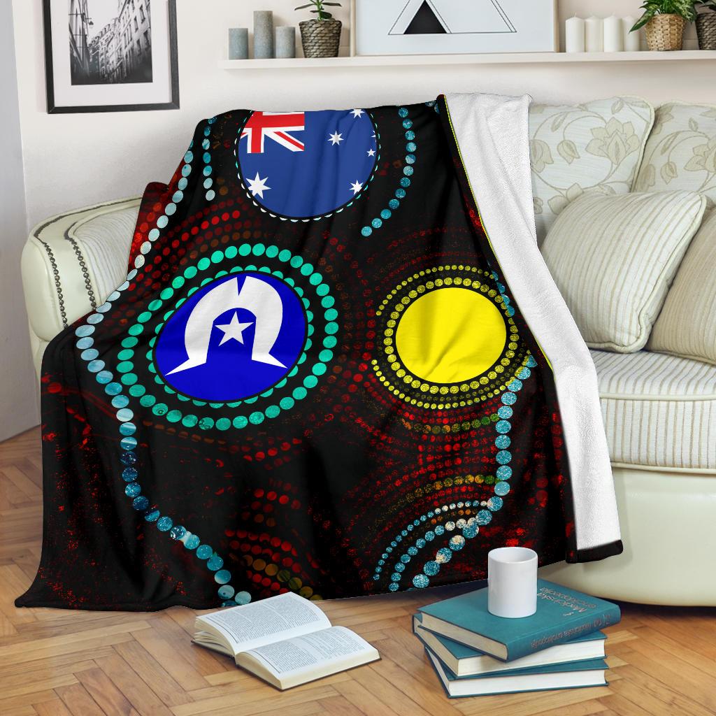 premium-blanket-aboriginal-dot-painting-flag