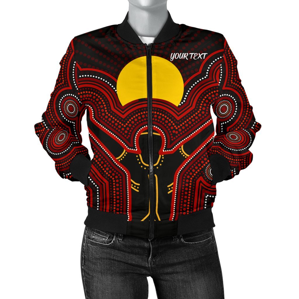 aboriginal-personalised-womens-bomber-jacket-the-sun-always-shines
