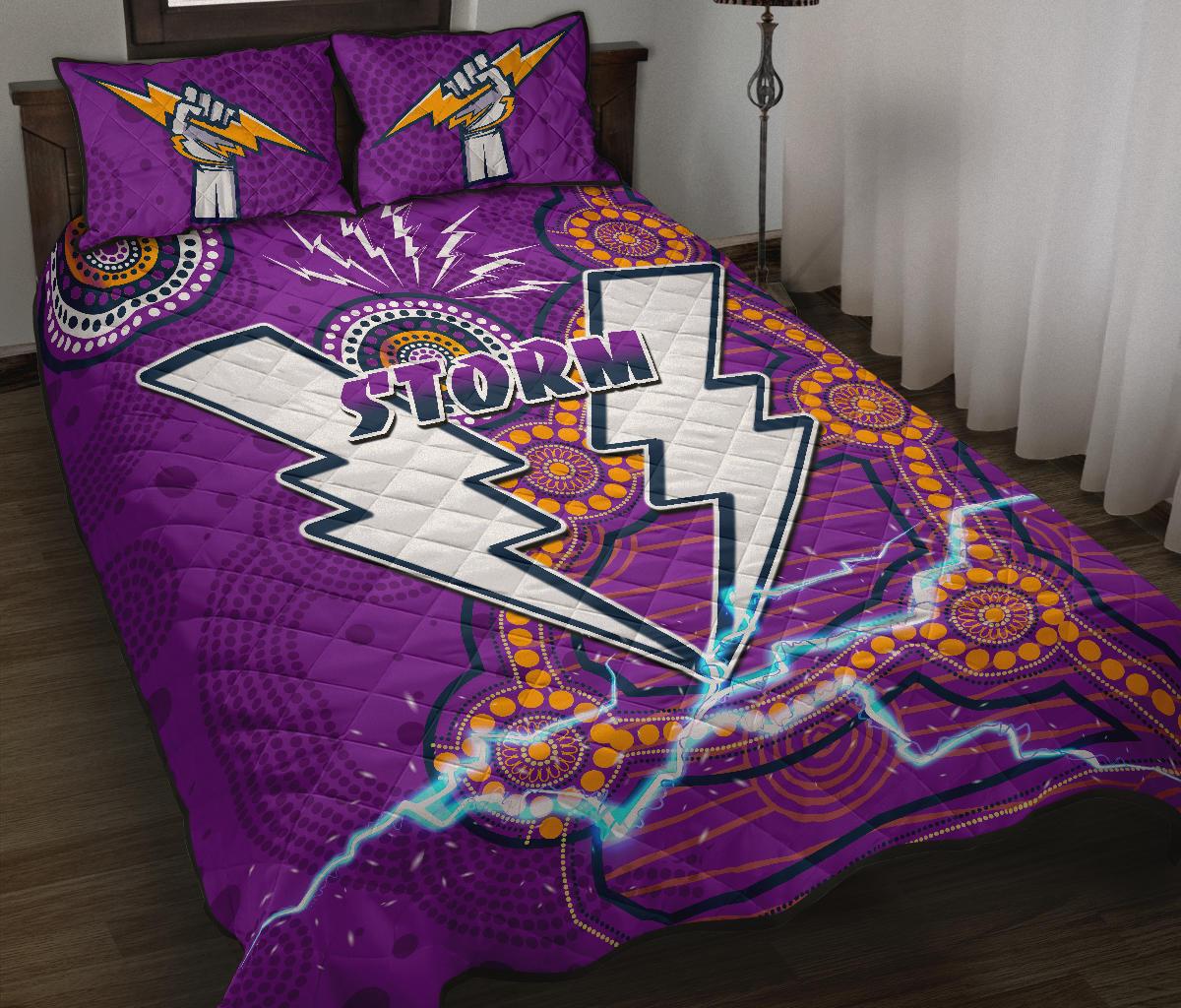 storm-quilt-bed-set-melbourne-indigenous-thunder