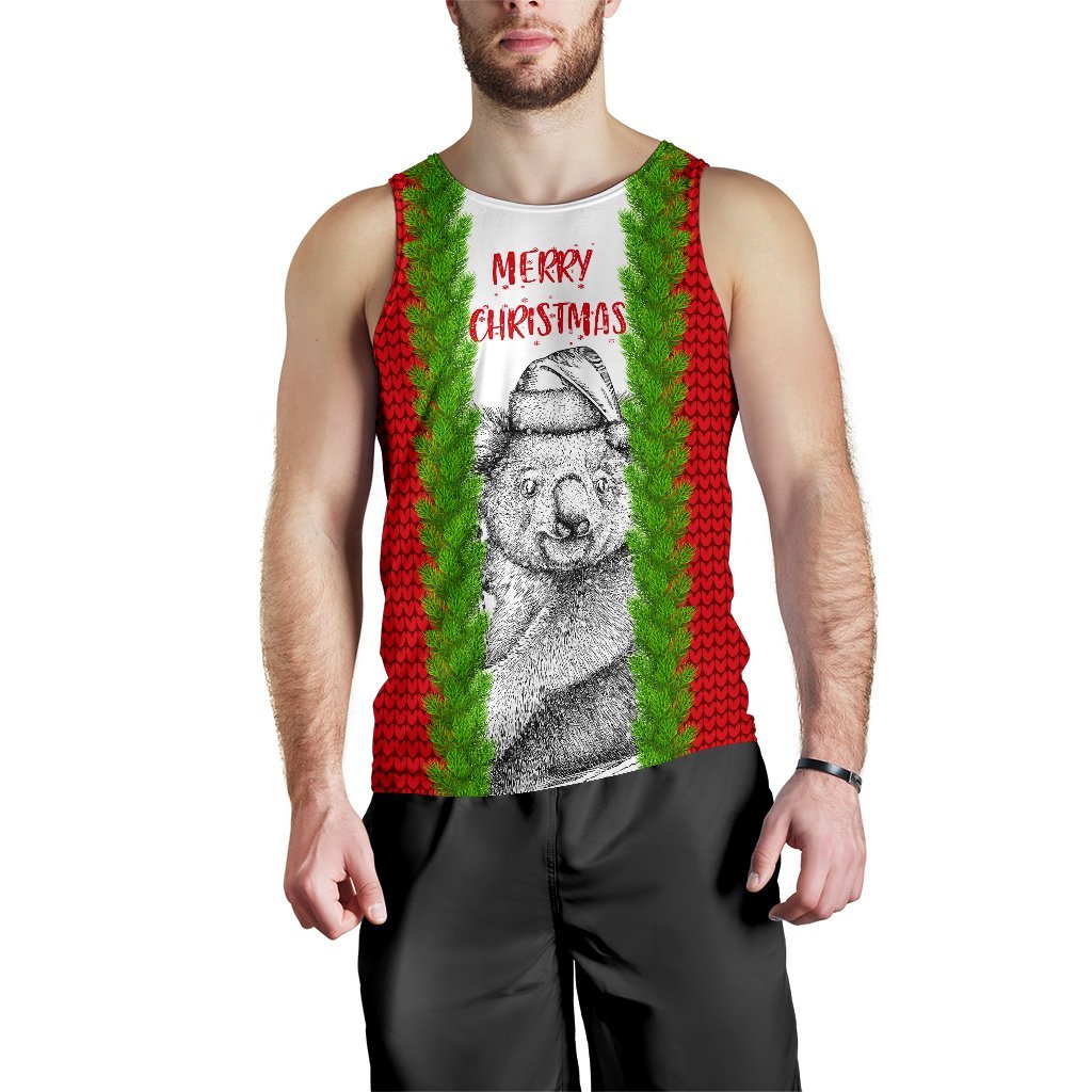 christmas-mens-tank-top-merry-christmas-koala