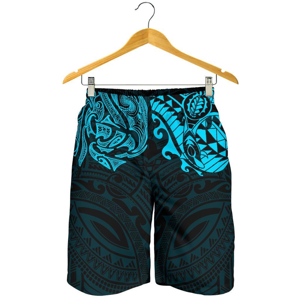 new-zealand-all-over-print-mens-shorts-maori-polynesian-tattoo-blue