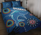 naidoc-sharks-quilt-bed-set-cronulla-aboriginal-style