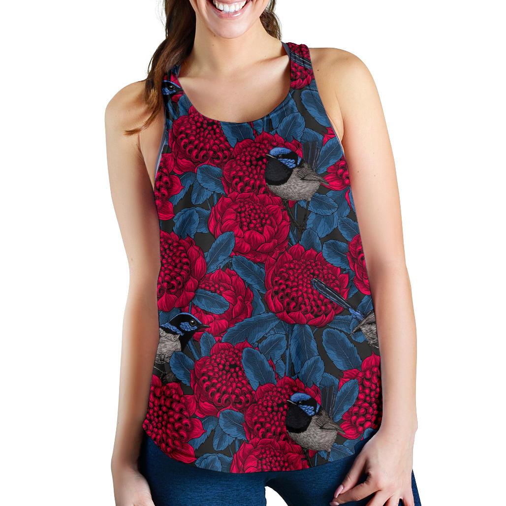 Racerback Tank - Kookaburra Top Tank Waratah - Women - Vibe Hoodie