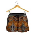 Aboriginal Shorts, Lizard - Kangaroo Dot Painting Women - Vibe Hoodie
