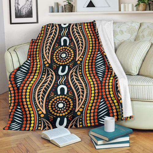 premium-blanket-indigenous-dot-painting