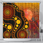 aboriginal-shower-curtain-australia-indigenous-flag-circle-dot-painting-art-golden