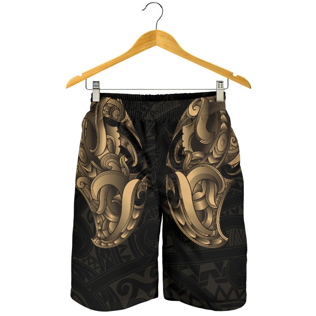 maori-ta-moko-men-shorts-new-zealand-gold