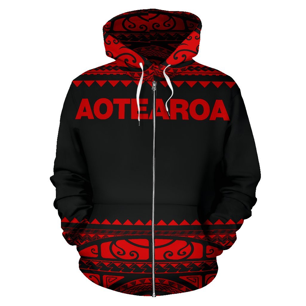 new-zealand-maori-zip-up-hoodie-aotearoa-silver-fern-zipper-hoodie-red