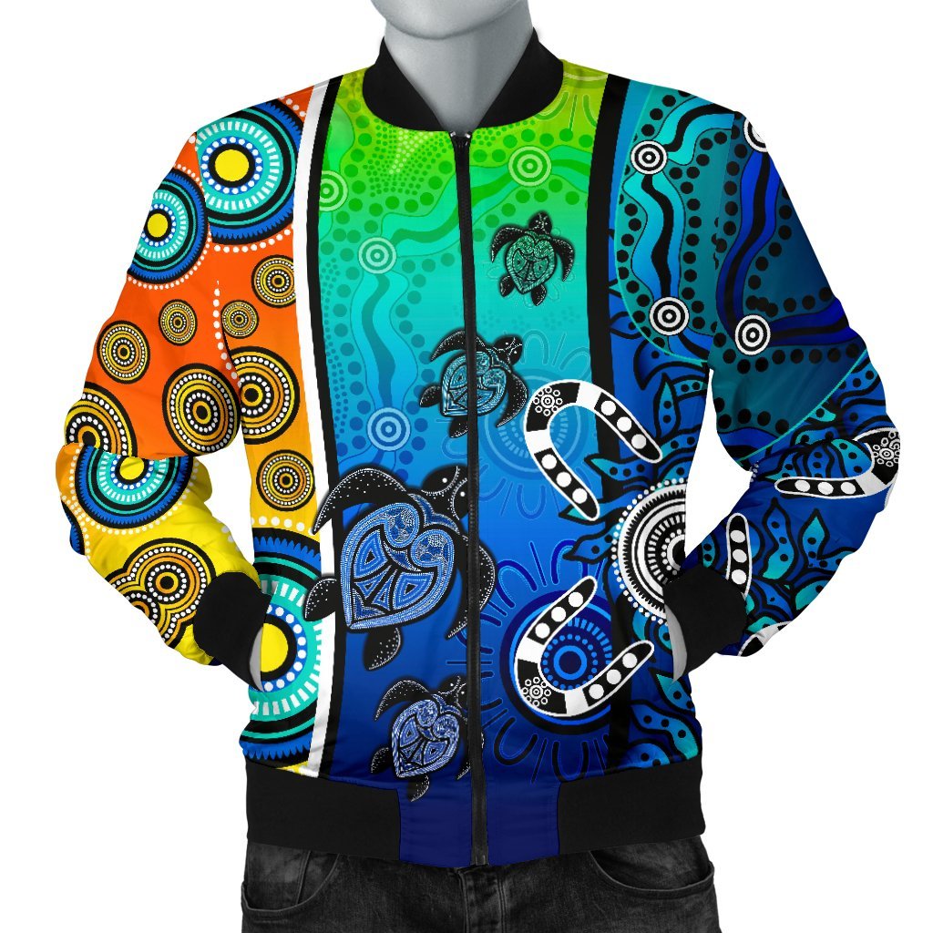 aboriginal-mens-bomber-jacket-indigenous-turtle-dot-painting-art