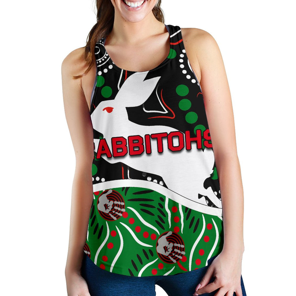 Rabbitohs Women Racerback Tank Aboriginal - Vibe Hoodie