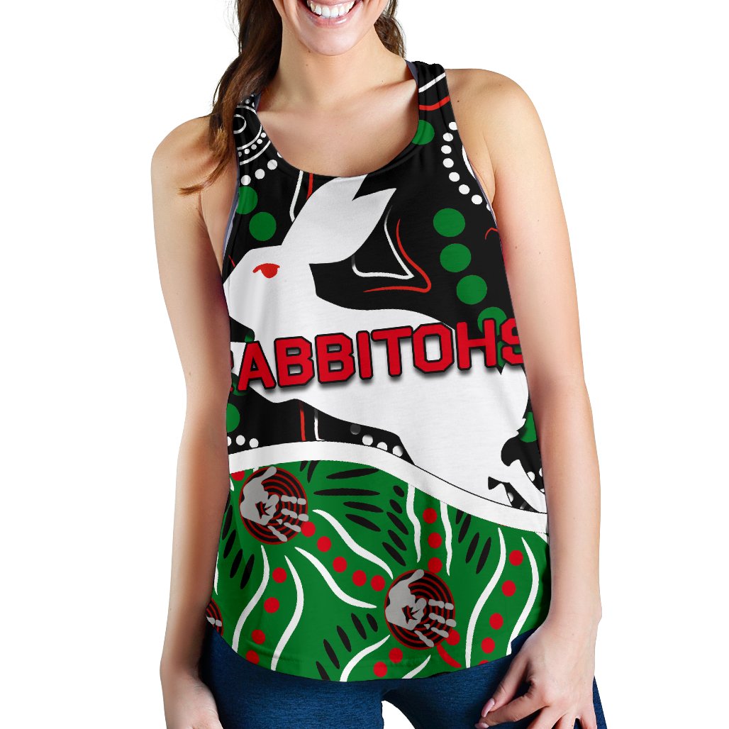 Rabbitohs Women Racerback Tank Aboriginal - Vibe Hoodie