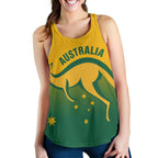 Racerback Tank - Kangaroo Top Tank Australia Coat Of Arms National Color Women - Vibe Hoodie