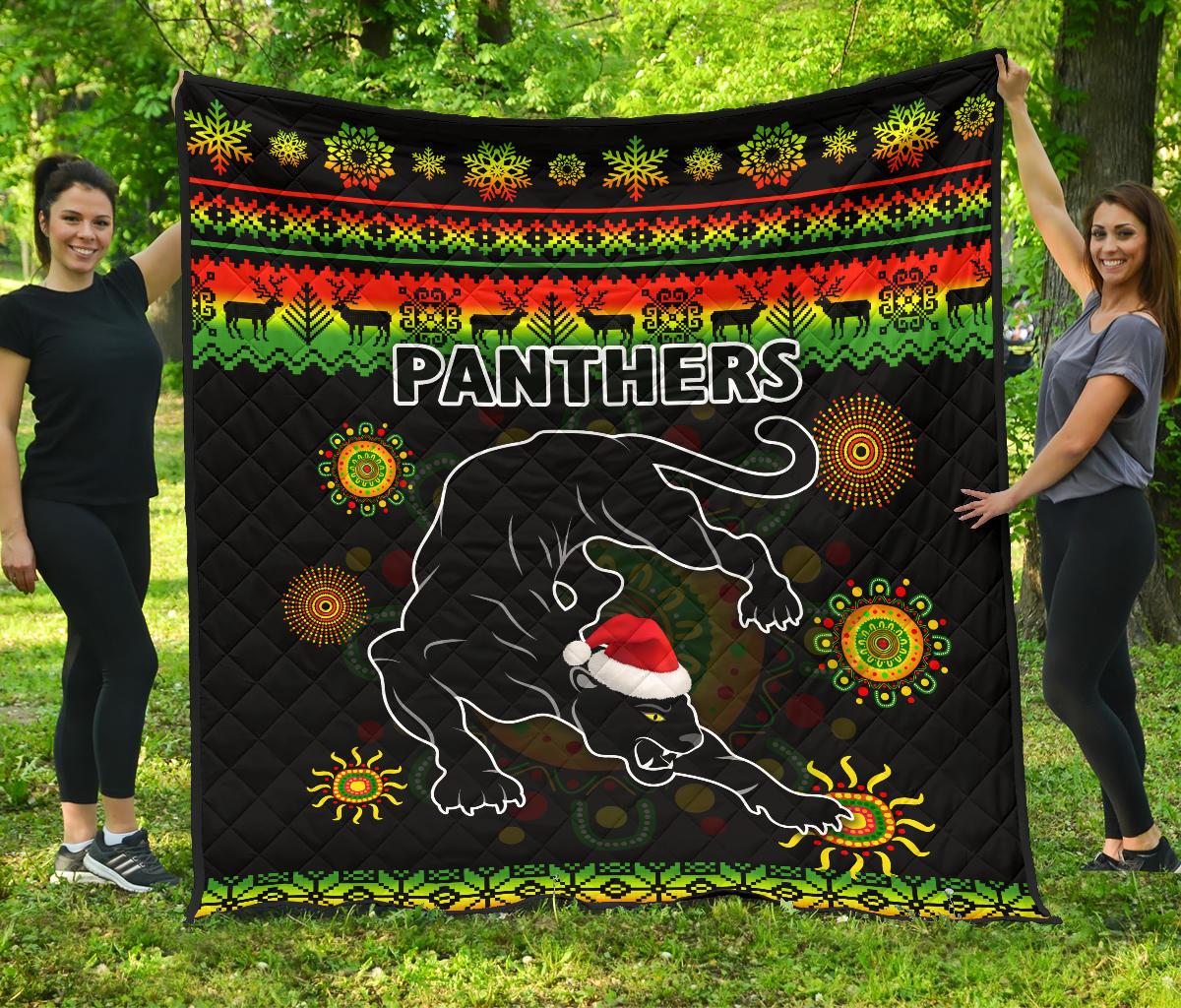 penrith-panthers-christmas-premium-quilt-indigenous