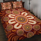 aboriginal-quilt-bed-set-circle-flowers-patterns-ver02