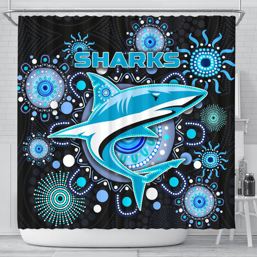 cronulla-shower-curtain-sharks-indigenous