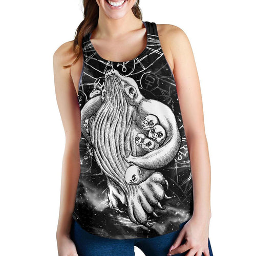 Racerback Tank - Skywhale Papa Is Coming Back Art - Women - Vibe Hoodie