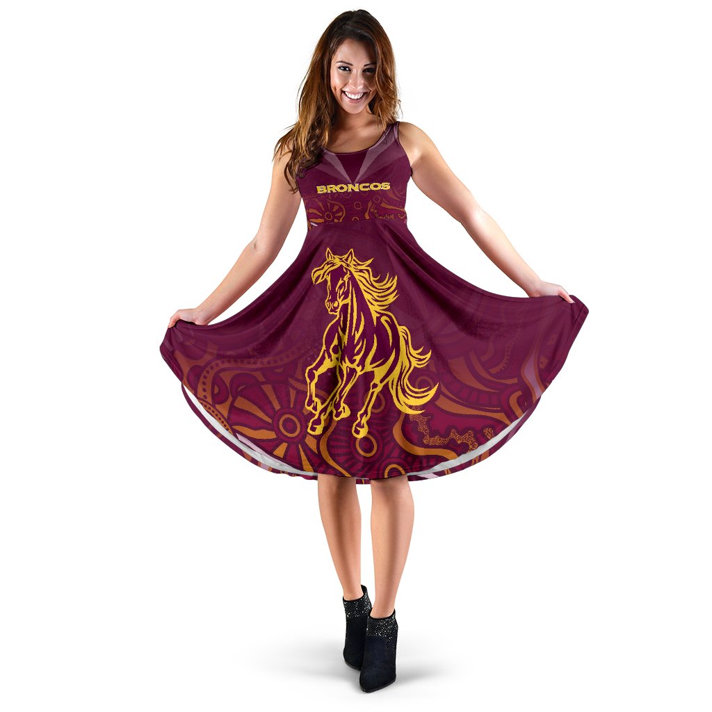 Brisbane Broncos Indigenous Women Dress - Vibe Hoodie