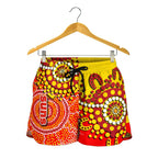 Gold Coast All Over Print Women's Shorts Sun Aboriginal - Vibe Hoodie