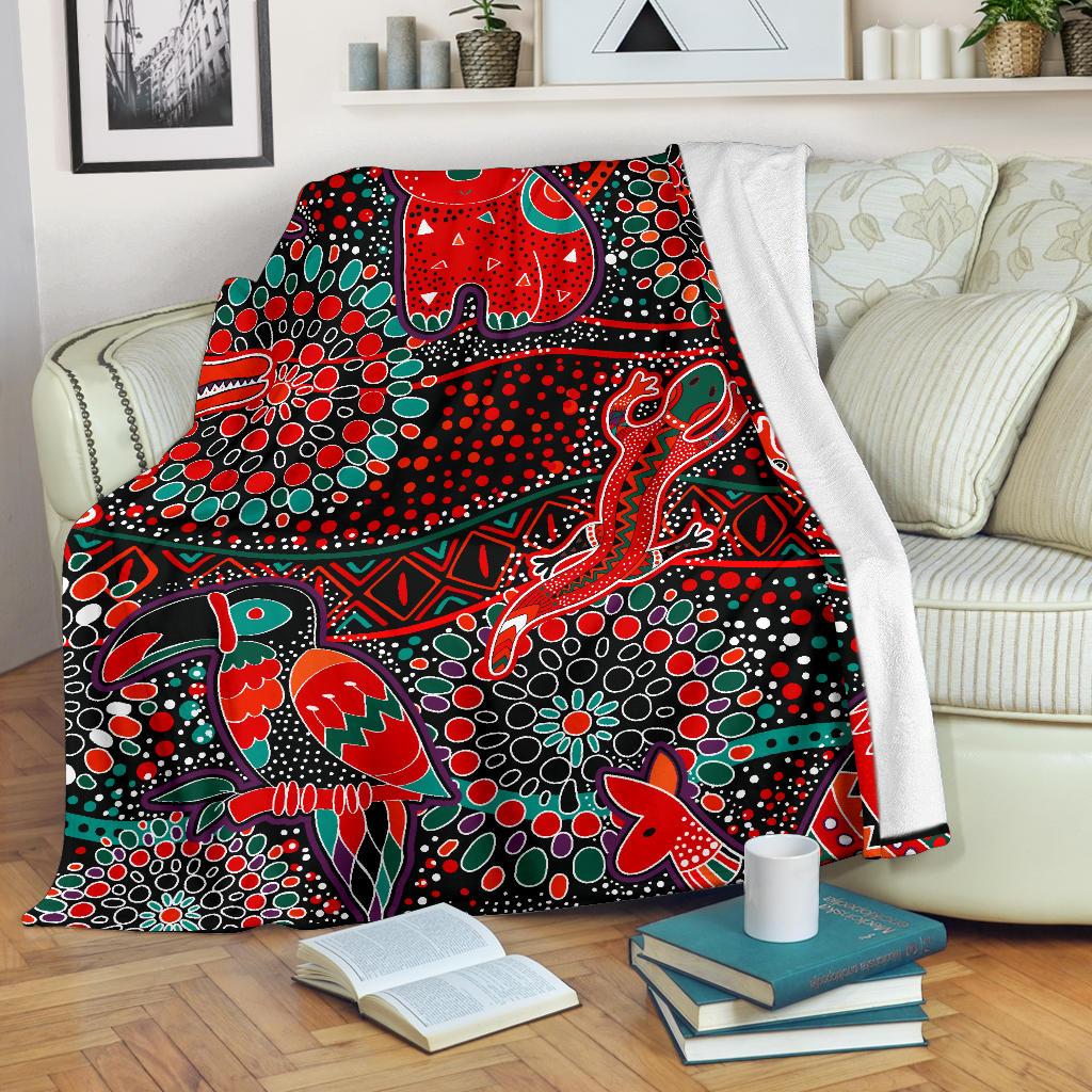 blankets-aboriginal-animal-dot-acrylic-paint