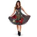Marquesas Islands Dress - Gray Turtle Tribal - Vibe Hoodie