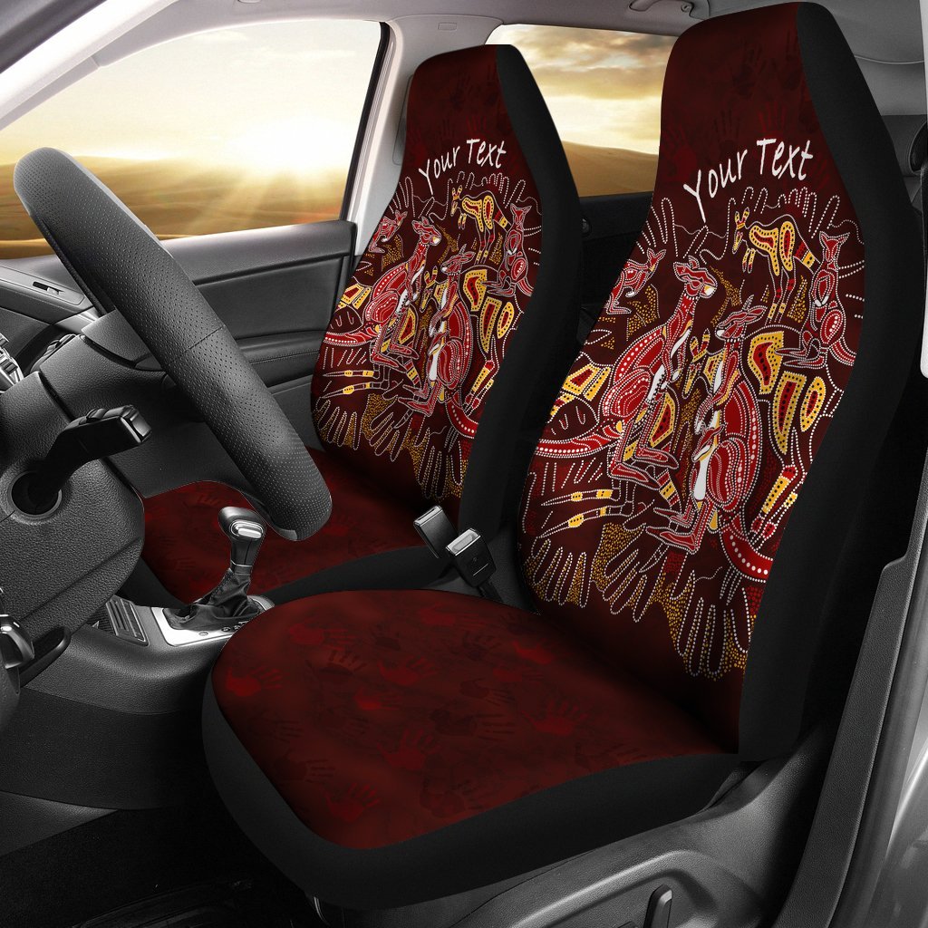 custom-aboriginal-car-seat-covers-kangaroo-family-with-hand-art