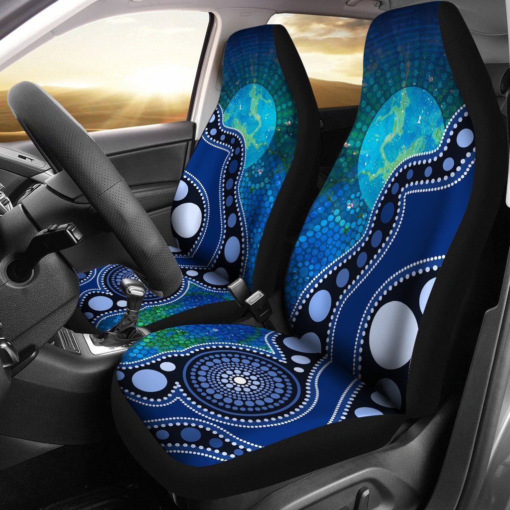 aboriginal-car-seat-covers-australia-indigenous-flag-circle-dot-painting-art-blue