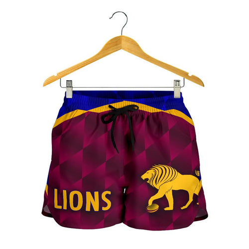 Brisbane Lions Women Shorts Powerful - Style 1 - Vibe Hoodie
