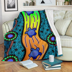 premium-blanket-aboriginal-turtle
