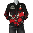 anzac-womens-bomber-jacket-anzac-with-remembrance-poppy-flower-ver2