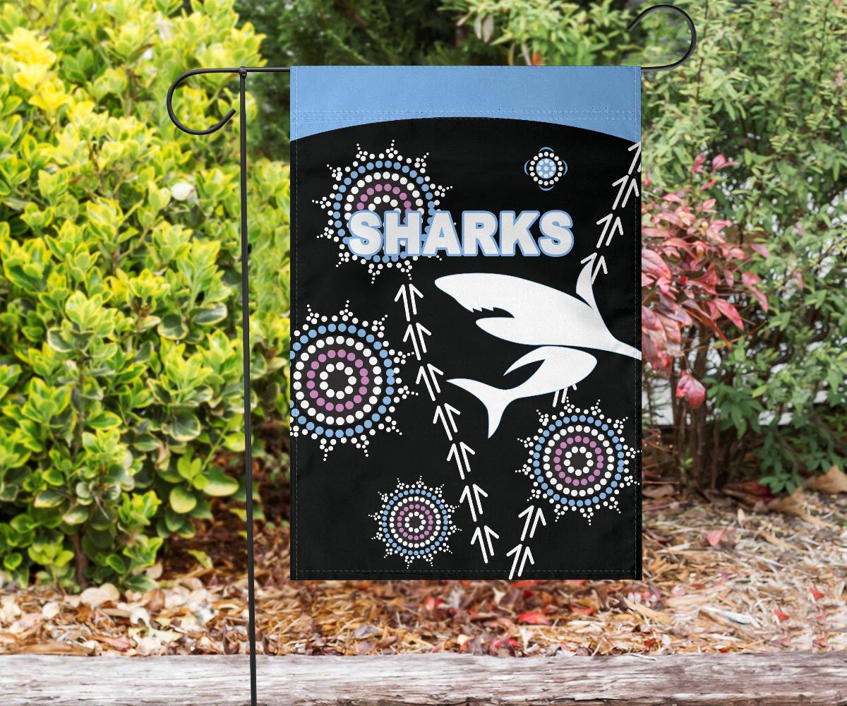 cronulla-flag-sharks-simple-indigenous-black