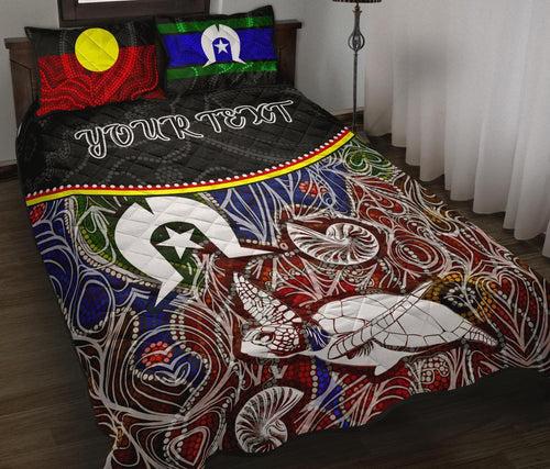 personalised-quilt-bed-set-aboriginal-dot-in-naidoc-week-style